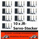 10 x JR-Servo Stecker zum Crimpen fr Hitec Multiplex Graupner Savx Thunder Tiger Servos