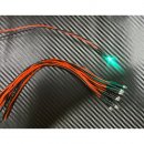 10x LED 5mm GRN glasklar 6 - 12 Volt fertig verltet...