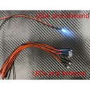 10x LED 3mm WEISS BLINKEND glasklar 6-12 V Beleuchtung...