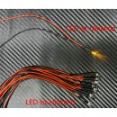 10x LED 3mm GELB glasklar BLINKEND 6-12V Beleuchtung Car...