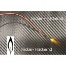 1x LED 3mm GELB FLICKER - flackenrd 6-12V Modell Beleuchtung Krippe Feuer Schild