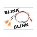 2 Stck LED 3 mm ORANGE BLINKEND 5 - 10 Volt fertig verltet BEC Stecker Beleuchtung Auto Boot Heli