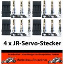 4 x JR-Servo Stecker zum Crimpen fr Hitec Multiplex...