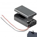 9 Volt Box m. Ein/Aus-Schalter f. LED Lampen Krippe Heimwerken Modellbau Lkw Tracktor
