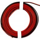 10 Meter Kabel PVC Litze 2 x 0,25 qmm rot/schwarz LEDs Beleuchtung