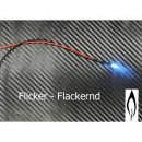 LED 5 mm WEI FLICKER FLACKERND 6-12 Volt...