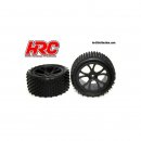 Reifen 1/10 Buggy 2WD 4WD hinten montiert schwarze Felgen...