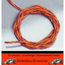 Servo Kabel 5 m 0,25 mm verdrillt JR Graupner braun - rot - orange