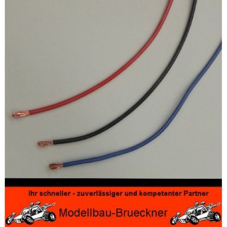 3x 1 m Silikon-Litze Kabel 4,0 mm extrem geschmeidig rot/schwarz/blau