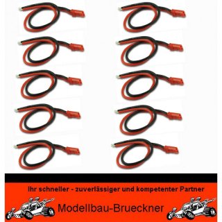 10x Anschlusskabel Akku - BEC - Buchse - 15cm hochwertiges Kabel YUKI