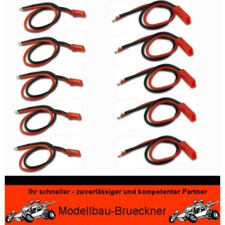 5 Paar Anschlusskabel Akku - BEC - Buchse / Stecker 15cm hochwertiges Kabel YUKI