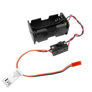 Batterie Box 4x AA Akkus Batterien 4,8 Volt JST BEC mit Ein-/Aus-Schalter