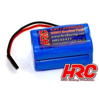 Empfngerakku Akku 2300 mAh - 4,8 Volt NiMH JR-Stecker 4 Zellen AA HRC05423S