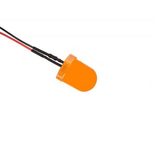 LED 10 mm ORANGE 6 - 12 Volt Beleuchtung RC-CAR Straenschild Baustellenfahrzeug