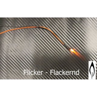 LED 5 mm ORANGE FLICKER FLACKERND 6-12 Volt Modell-Beleuchtung Krippe Feuer