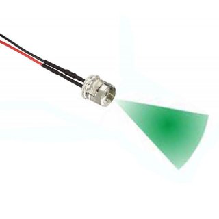 LED 5mm GRN glasklar FLAT TOP 6-12 Volt Beleuchtung RC Car Auto Boot Flugzeug