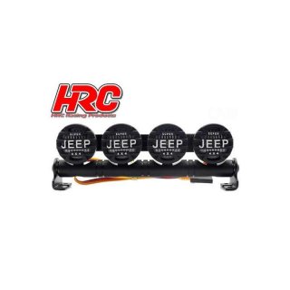 Lichtset 1/10 Monster Truck LED Dachleuchten Jeep Cover 4x Weiss LED HRC8723J4