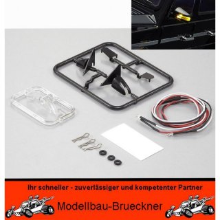 Lichtset 1/10 TC/Drift Scale LED Rck-Spiegel mit LED RC-Car Killerbody KB48358