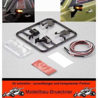 Lichtset 1/10 Truck Scale Rck-Spiegel mit LED RC-Car Killerbody KB48228