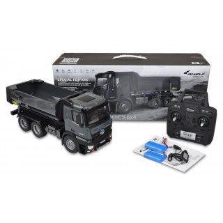 MERCEDES Arocs Lkw 1:14 KIPPER METALL Ferngesteuert 2,4GHZ RTR GRAU Amewi 22504