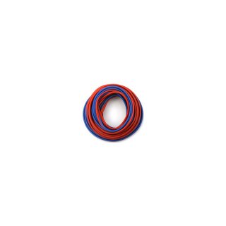 PVC-Litze 2 x 0,50qmm, 5 Meter, rot/blau