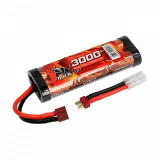 Robitronic NiMH Akku 3000mAh 7,2V Stick Race-Pack T-Stecker & Tamiya RC Fahrakku