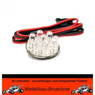 Scheinwerfer mit 12-fach LED WEI 5 - 6 Volt RC Car Boot HPI Carson Vaterra