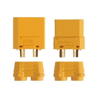 XT90 Hochstrom Gold Stecker Buchse Akku Nylon Lipo Akku Stecksystem (1 Paar)